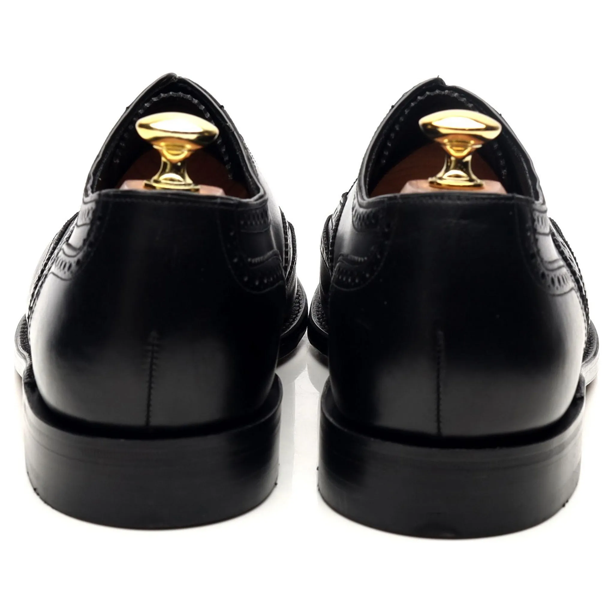 Women's 'Viv' Black Leather Oxford Brogues UK 8 F