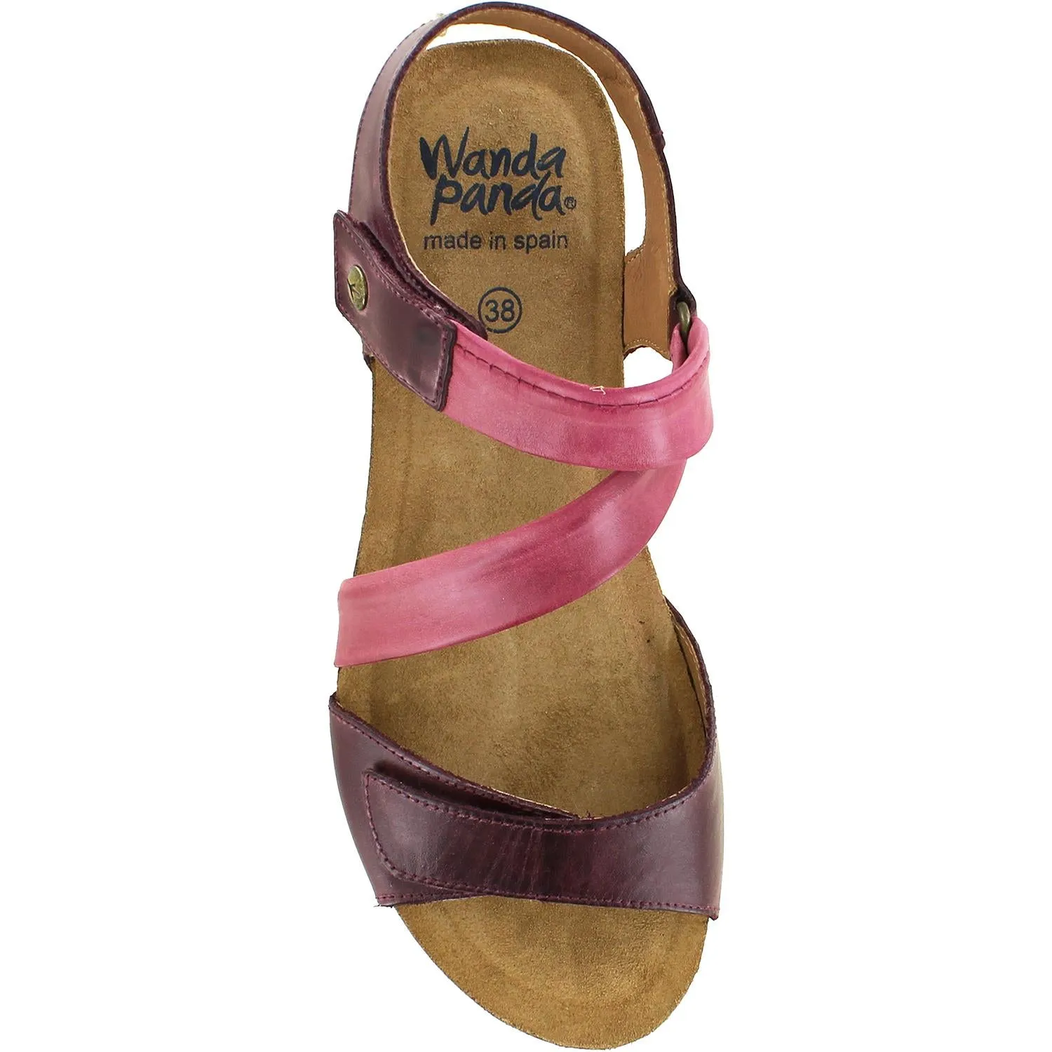 Women's Wanda Panda Bilma 2 Berenjena Combi Leather