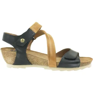 Women's Wanda Panda Bilma 2 Black/Cuero Tan Leather