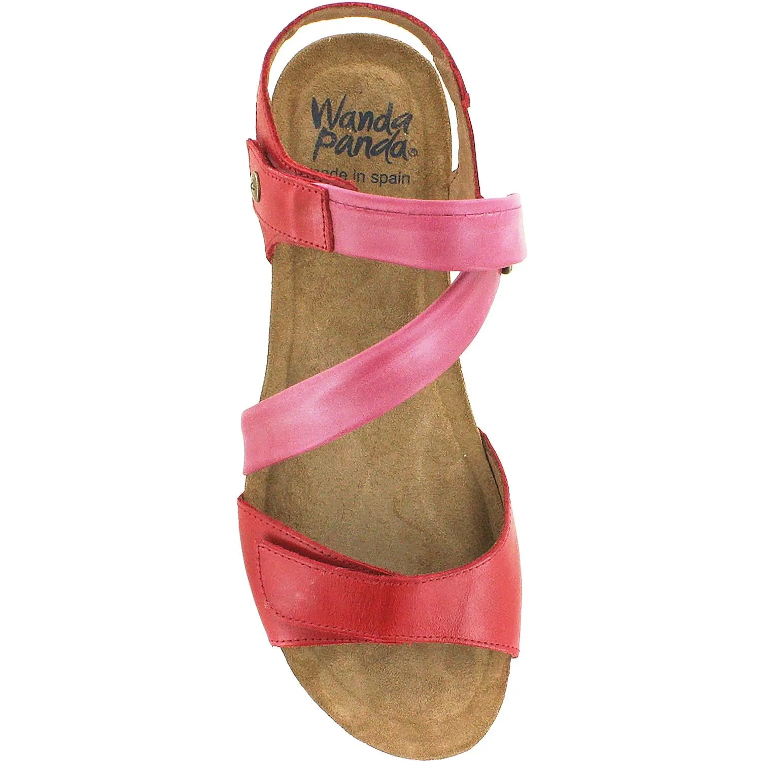 Women's Wanda Panda Bilma 2 Burdeos Red Leather