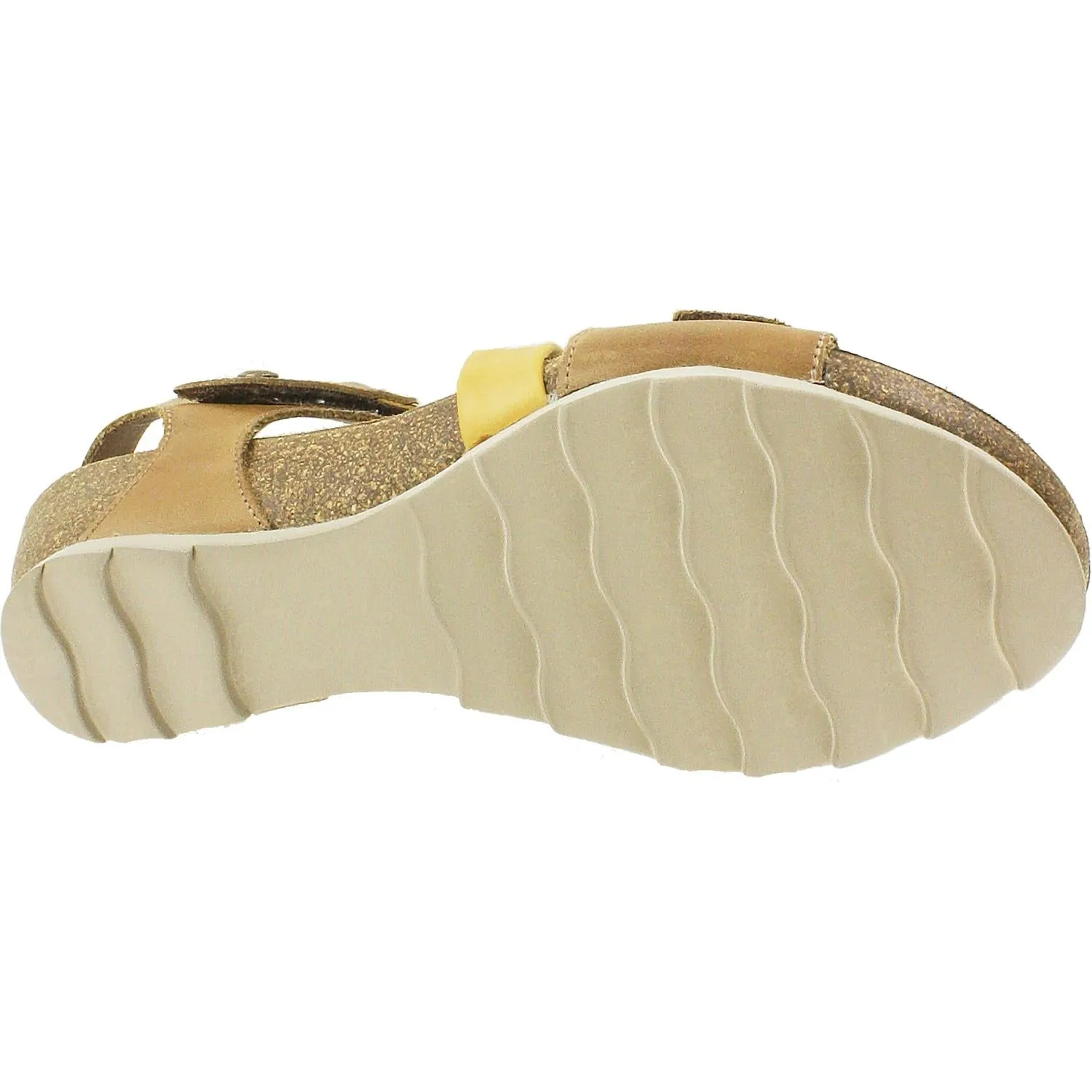 Women's Wanda Panda Bilma 2 Cuero Tan/Mustard Leather