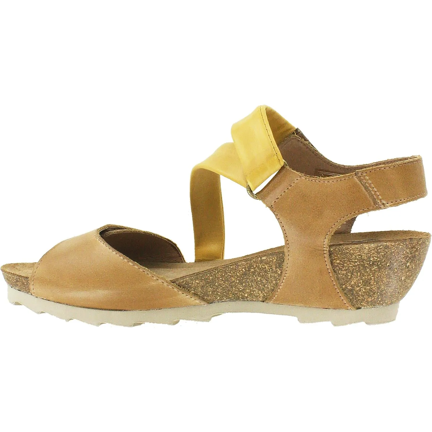 Women's Wanda Panda Bilma 2 Cuero Tan/Mustard Leather
