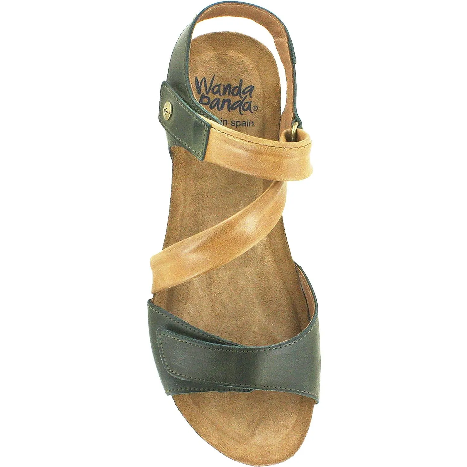 Women's Wanda Panda Bilma 2 Elefante Green/Tan Leather