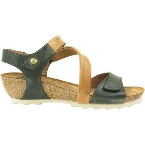 Women's Wanda Panda Bilma 2 Elefante Green/Tan Leather