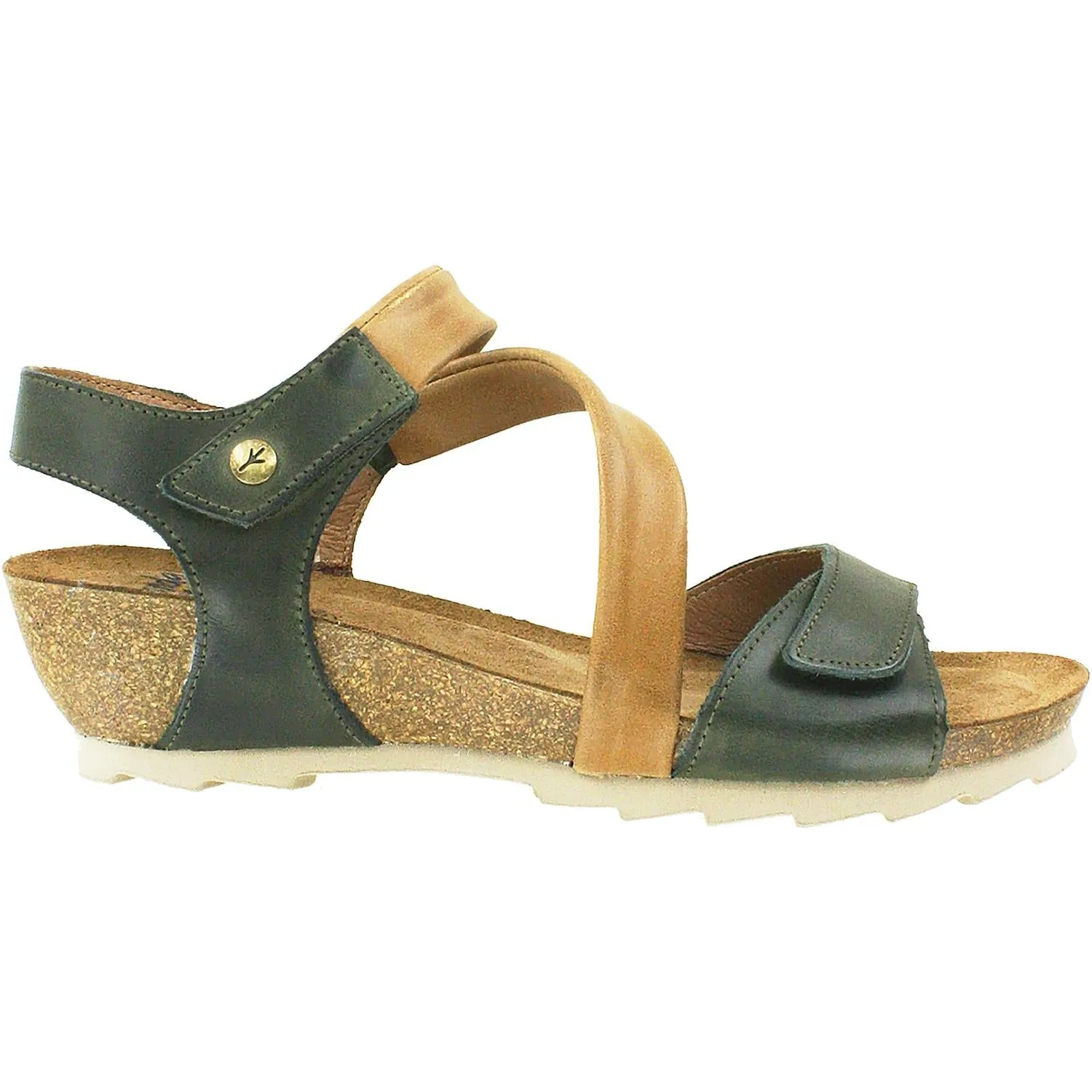 Women's Wanda Panda Bilma 2 Elefante Green/Tan Leather
