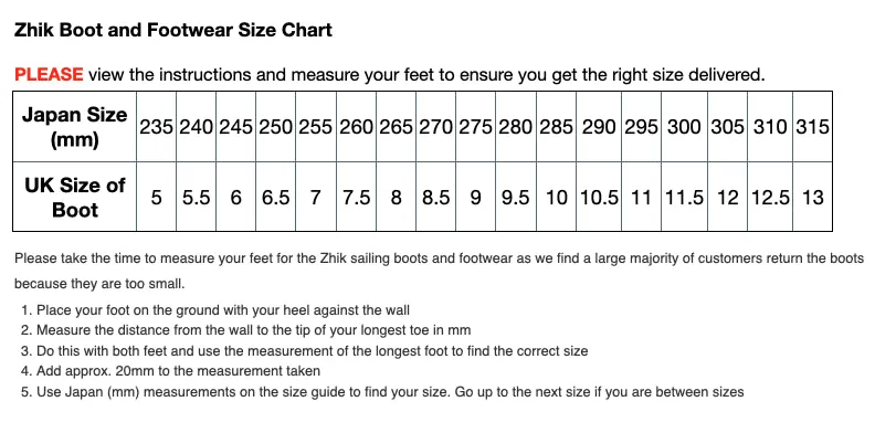 Zhik 560 Sailing Boots